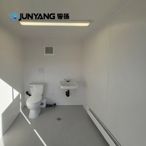 Salle de bain mobile de luxe portable, toilettes personnalisables 2/3/4 pièces, remorque de douche et toilettes en acier Corten - Product Image 5