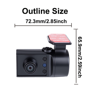Cámara de Seguridad Vehicular AHD 720P <span class=keywords><strong>con</strong></span> Micrófono Integrado, Visión Nocturna Starlight de 0.01 lux, Cámara Interior Compacta Tipo Domo para <span class=keywords><strong>Uber</strong></span> y Lyft - Product Image 2