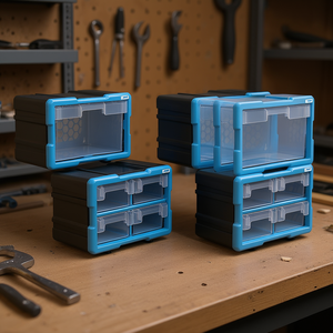 Unidad de Cajones Modulares Fervi con Bandejas Extraíbles, Organizador de Gabinete para Herramientas con 4 Cajones - Product Image 3