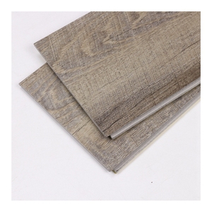 <span class=keywords><strong>Planche</strong></span> de sol en vinyle Click hybride à noyau rigide SPC en chêne gris gaufré à grain de bois - Product Image 6