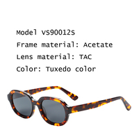 Lunettes de soleil polarisées ovales en acétate, vente en gros, verres TAC UV400, logo personnalisé, design OEM, unisexe, style rétro, prix d'usine