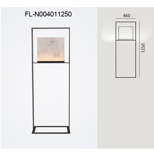 Lampe de sol moderne en métal et verre avec abat-jour jaune, éclairage intérieur blanc chaud 3500K pour usage résidentiel - Product Image 2
