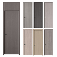 Porte intérieure durable en MDF polymère à ouverture latérale |   Porte de séparation de pièce à structure stable pour la rénovation et la décoration de la maison