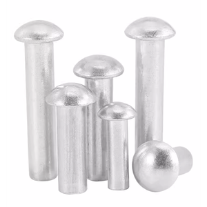 Rivets métriques en aluminium pour bateaux, à tête dôme ronde, rivets solides pour avions, 2 mm, 3 mm, 4 mm, 5 mm, 6 mm, 8 mm - Product Image 1