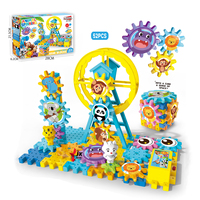 Jinxin Zoo Theme Creative DIY Educational Model Toy Animals Ferris Wheel ABS Building Blocks Set for 5-7 Year Olds