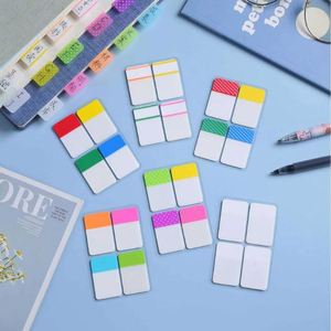 Translucent Waterproof PET <b>Label</b> Fluorescent Self-Adhesive Paste Stickers Student Back-to-School Essentials Memo 8.8x5.8cm - Product Image 1