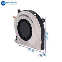 Ventilateur de refroidissement miniature à faible bruit AMB6010S12H 60 mm 5 V 12 V 63X57X9MM Souffleur centrifuge silencieux DC