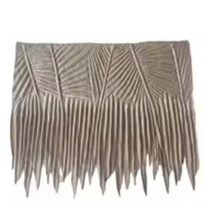 Ngọn lửa chống cháy dài nhân tạo tre Palm mái nhôm thatch Trần - Product Image 5