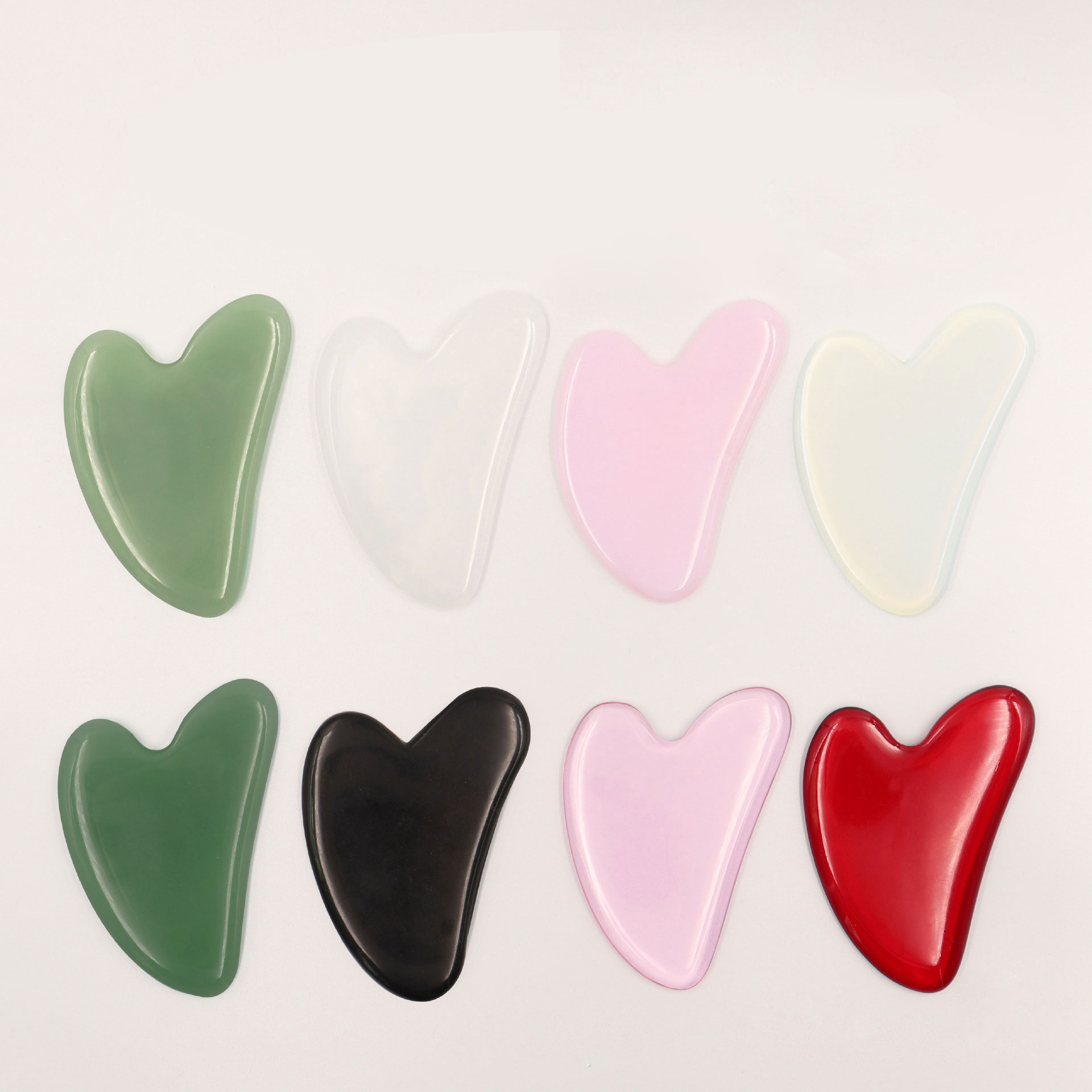 Кристаллы Gua Sha инструмент для ухода за кожей лица массажный инструмент для ухода за лицом и телом из розового кварца снимает напряжение