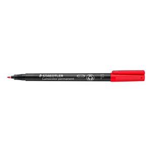 STAEDTLER - Rotulador Permanente LUMOCOLOR Rojo (F) - Product Image 1