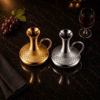 Carafe à vin décanteuse en verre à motif diamanté pour la maison, le bar, le restaurant, collection cadeau, présentation de table