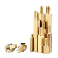 Entretoises hexagonales mâles et femelles en laiton, bronze, alliage de cuivre, acier, revêtement en zinc, M2, M2.5, M3, H59, H62