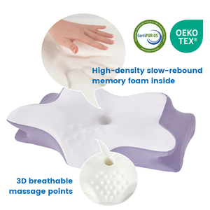 Oreillers personnalisés SUPER avec logo, <span class=keywords><strong>oreiller</strong></span> orthopédique en mousse à mémoire de forme, soutien cervical ergonomique, <span class=keywords><strong>oreiller</strong></span> pour dormir sur le côté pour le lit - Product Image 2