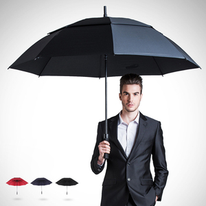 Grande ombrello da Golf automatico aperto doppio strato antivento e impermeabile con Logo per gli uomini di viaggio e pioggia soleggiata - Product Image 1