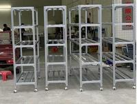 Profil Aluminium Industri Standar Eropa 1540 Rel Pemandu Tiga Slot yang Diperkuat Profil Paduan Aluminium 15*40 Rangka Aluminium