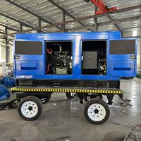 Machine de soudage laser mobile portable 50 kW 60 kW 100 kW sur remorque avec 4 postes, moteur Weichai, machine à souder, générateur diesel
