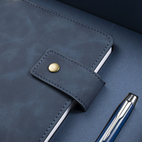 Carnets de notes en cuir A5 personnalisés en gros pour cadeaux d'affaires, ensembles de cadeaux d'entreprise avec stylos de luxe, fournitures pour petites entreprises