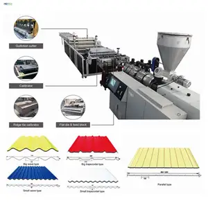 Plastic PVC/UPVC+PMMA/ASA Corrugated Roof sheet Extrusion line machine