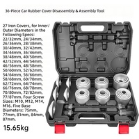 Kit de 36 outils universels pour le remplacement des silentblocs et le démontage/montage des bras de suspension inférieurs 45 # Outils en acier