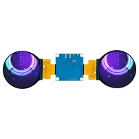 Layar Tampilan Lingkaran Ganda 2.1 Inci Resolusi 480x480 Kecerahan 350cd/m 30Pin MIPI IPS TFT LCD Modul untuk Mata Robot