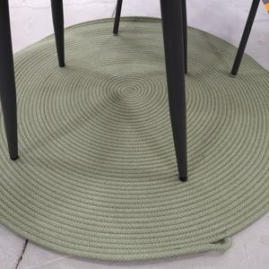 Tappeto di corda naturale artigianale moderno che irradia struttura tessuto solido motivo esterno adatto - Product Image 1