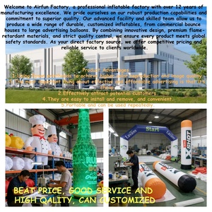 Figurine gonflable de fermier de 3 m de haut, personnalisée, pour publicité, danseur gonflable de 10 pieds de haut - Product Image 4