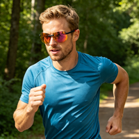 Lunettes de soleil écologiques sans monture pour hommes, femmes, unisexes, UV400, de marque, design haut de gamme, mode, sport, cyclisme