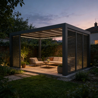 Kit de pergola motorisée en aluminium préfabriqué Tingmeihaoting pour projet de jardin DIY