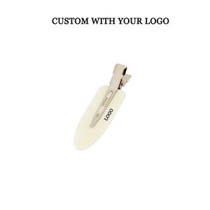 Pinzas para el pelo al por mayor con LOGO personalizado, pinzas de estilismo, pequeñas horquillas para peluquería, barbería, maquillaje, herramienta diaria, horquillas para el pelo en blanco y negro. - Product Image 4