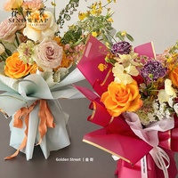 Papier d'emballage pour fleuriste SINOWRAP, feuilles de papier d'emballage pour bouquet de fleurs