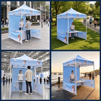 Tonnelle pliante 38 mm en PVC avec impression de logo personnalisée, gazebo monocouche imperméable pour événements sportifs et expositions en extérieur