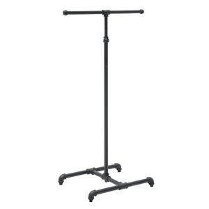 Chi phí thấp nhất nóng may kim loại lịch thi đấu sàn đứng 2 cách treo hiển thị công nghiệp ống quần áo giá bánh xe - Product Image 2