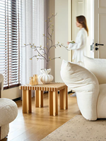 Ensemble de tables basses de luxe modernes faites à la main, design carré, en bois massif, convertible, pour salon, villa, appartement, hôtel, bureau
