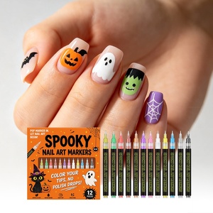 Penna per Nail Art (Halloween) per Graffiti, Prodotta <span class=keywords><strong>a</strong></span> Guangdong, per Commercio Transfrontaliero, per Disegno <span class=keywords><strong>a</strong></span> <span class=keywords><strong>Mano</strong></span> <span class=keywords><strong>Libera</strong></span> e Contorni Fluidi - Product Image 2