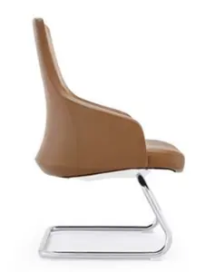 Silla de oficina de cuero para sala de conferencias, sillón de visitante para reuniones de recepción, el mejor precio