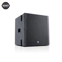 Système audio professionnel, enceinte active de type line array, en bois, alimentée passivement, pour utilisation en extérieur et en intérieur sur scène
