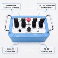 Télécommande industrielle NOMI NM002 à quatre joysticks pour pompe à béton, fonctionnement hydraulique, 12V 24V IP67 500M, personnalisable