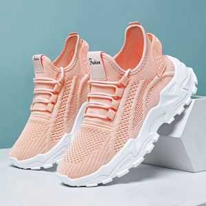 Zapatillas de mujer de moda primaveral, nuevas, de comercio exterior, con cordones, de malla transpirable, suela gruesa, estilo retro coreano, con estampado floral. - Product Image 1