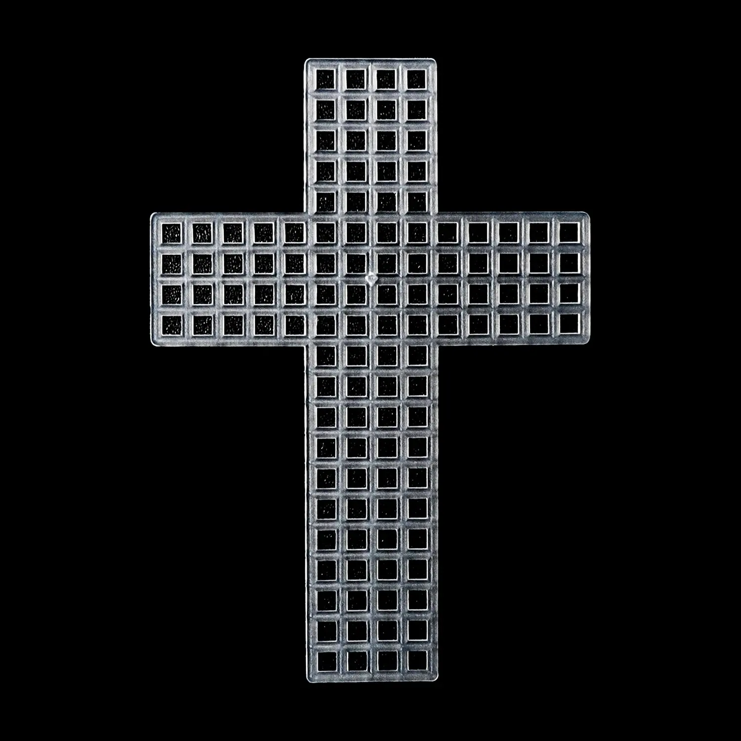 33068/69/47/18 cruz/estrela de cinco pontas-/coração/quadrado em forma de agulha artesanato DIY Claro ponto cruz plástico 10 pacote pc