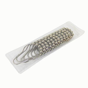 Anillos de cortina de ducha de metal deslizante suave Ganchos de cortina decorativos Accesorios - Product Image 4