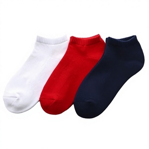 <b>Men's</b> High Quality Cotton Ankle <b>Socks</b> Breathable Casual Crew Bottom Logo Cuff Summer Customizable Size <b>White</b> Brown Blue - Product Image 3