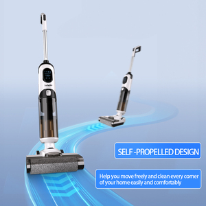 <span class=keywords><strong>Aspirateur</strong></span> balai robuste avec <span class=keywords><strong>tube</strong></span> télescopique pour nettoyage humide/sec, sans sac, à batterie, conception cyclonique et moteur sans balais - Product Image 5