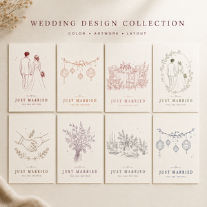 Carte d'invitation <span class=keywords><strong>de</strong></span> <span class=keywords><strong>mariage</strong></span> à motif dessiné à la main, carte plate, illustration personnalisée, finition papier pour cérémonie <span class=keywords><strong>de</strong></span> <span class=keywords><strong>mariage</strong></span> et invitation à la fête - Product Image 3