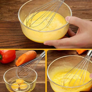 Batidor de Huevos de Acero Inoxidable con Mango de PP, Bien Equilibrado y Resistente - Product Image 4