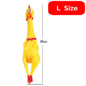 Fabrika doğrudan yeni ve benzersiz aydınlık çığlık tavuk köpek çiğnemek oyuncak plastik sıkıştırarak tavuk - Product Image 6
