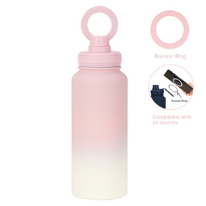 Botella de Agua Aislada al Vacío de Acero Inoxidable, Soporte Magnético para Teléfono, a Prueba de Fugas, Portátil para Gimnasio, Viajes y Actividades al Aire Libre - Product Image 6