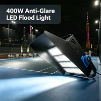 Projecteur LED 400W pour terrains de tennis et stades, étanche IP65, anti-éblouissement, à mât haut, pour extérieur, avec angle de faisceau réglable
