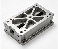 Bloc de soupapes hydrauliques en alliage d'aluminium moulé par gravité en moule permanent, sur mesure OEM pour système d'alimentation hydraulique de machines de construction