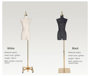 <strong>Plastic</strong> <strong>Female</strong> Half-Body Hanger Model <strong>Dummy</strong> Wedding Dress Window Display Stand Women Up-Body Mannequins - Product Image 6