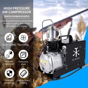 <span class=keywords><strong>Compresseur</strong></span> d'air PCP TUXING OEM haute pression à <span class=keywords><strong>purge</strong></span> automatique 110V 220V monocylindre pour le remplissage de bouteilles de plongée sous-marine 4500psi 300bar 30mpa - Product Image 3